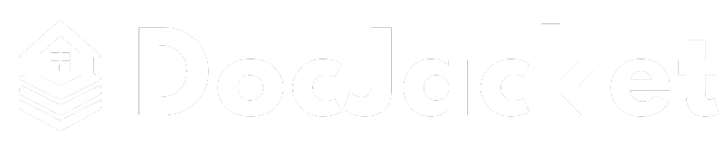 DocJacket Logo on Dark Background